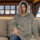 FELPONE RISCALDABILE CON POWERBANK IN FLANNEL JACQUARD