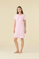 Camicia da notte donna estiva in cotone articolo bloom