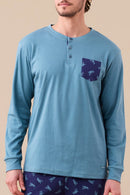 Pigiama uomo invernale in caldo cotone articolo t-rex.