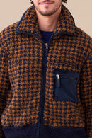 Giacca uomo eco-pelliccia articolo pied-de-poule