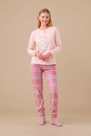 Pigiama donna caldo cotone articolo barboncino