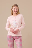 Pigiama donna caldo cotone articolo barboncino