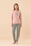 Pigiama donna invernale in caldo cotone articolo Prince