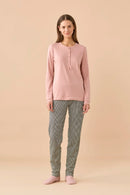 Pigiama donna invernale in caldo cotone articolo Prince