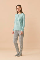 Pigiama donna invernale in caldo cotone articolo Prince