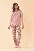 Pigiama donna invernale in caldo cotone articolo Cute Ribbons