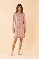 Camicia da notte donna invernale in caldo cotone articolo Bows & Roses