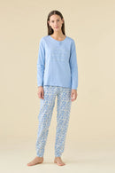 Pigiama donna estivo in cotone articolo bloom