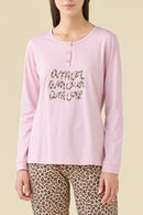 Pigiama donna estivo in cotone articolo animalier
