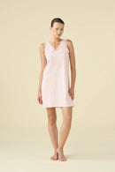Camicia da notte donna estiva in cotone articolo essential.