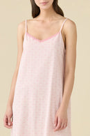 Camicia da notte donna estiva in cotone articolo romantic