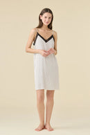 Camicia da notte in viscosa articolo cherie beige