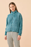 Giacca donna in eco pelliccia – Funny Tartan