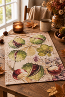 Promenade Canovaccio autunnale in cotone con castagne