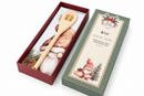 Strofinaccio con Mestolo in Scatola Regalo gnomo verde magic noel