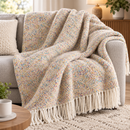 Plaid TWID Multicolor con Frange