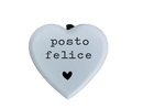 Dedica Cuore in legno verniciato Posto felice
