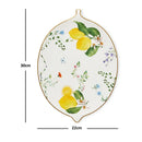 Piatto a forma di limone – Collezione "Fleurs et Citrons" – 30x21,5