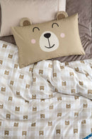 Completo letto Singolo In Percalle Di Cotone Stampato Scott