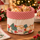 Cestino Portapane Natalizio in Cotone Delicious Christmas