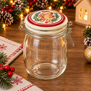 Barattolo Natalizio in Vetro Borosilicato 1 Litro – Delicious Christmas