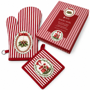 Set guantone e presina righe magic noel