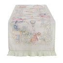 Runner con gala Blanc Mariclò – Rococo Collection