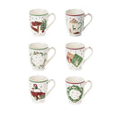 Assortimento mug in new bone con scatola – Christmas is coming
