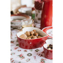 Set 2 ciotole a cuore in fine stoneware con scatola – Storia di Natale