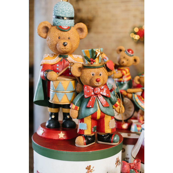 Orso pagliaccio in resina Bear Wonderland