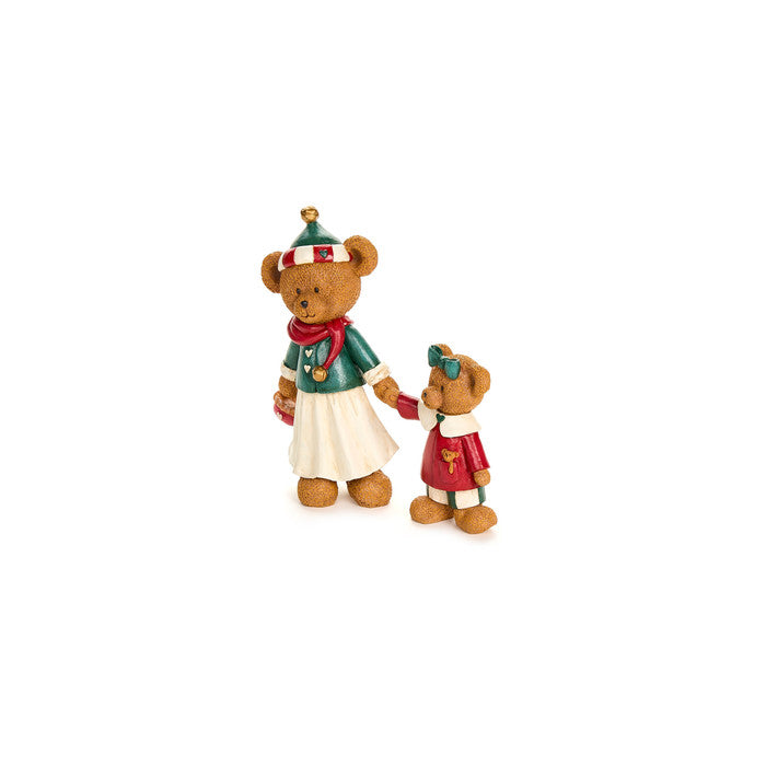 Orsa mamma e figlia in resina Bear Wonderland