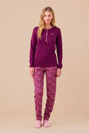 Pigiama donna con fiore