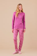 Pigiama donna con fiore