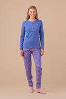 Pigiama donna con fiore