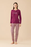 Pigiama donna in caldo cotone articolo Classic wild