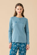 Pigiama donna plus caldo cotone articolo Bloom