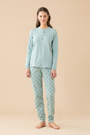 Pigiama donna invernale in caldo cotone articolo Funny & Tartan