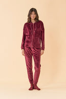 Completo donna in ciniglia felpata articolo Classic wild