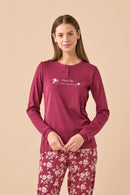 Pigiama donna plus caldo cotone articolo Bloom