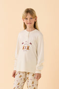 Pigiama bambina invernale caldo cotone articolo Teddy