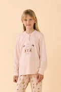 Pigiama bambina invernale caldo cotone articolo Teddy