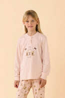 Pigiama bambina invernale caldo cotone articolo Teddy