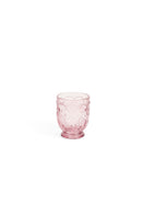 Set di 6 Bicchieri in vetro rosa 16cm  Fiorirà