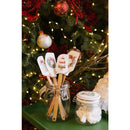 Set da 2 spatole in silicone con manico in legno – Storia di Natale
