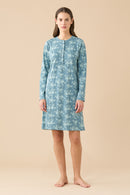Camicia da notte donna invernale in caldo cotone articolo Bows & Roses