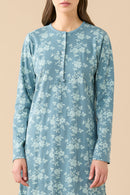 Camicia da notte donna invernale in caldo cotone articolo Bows & Roses
