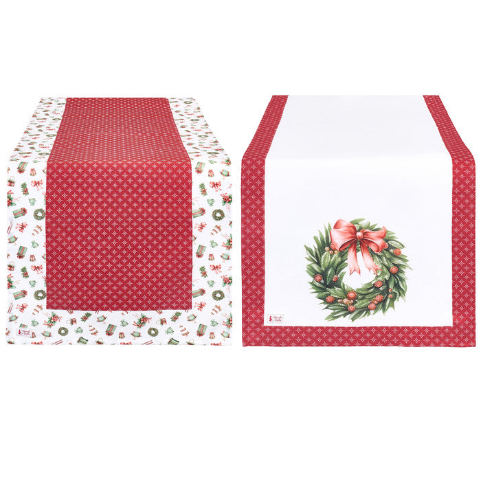 Assortimento runner in cotone – Storia di Natale