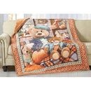 Plaid Soffio Flannel con Stampa Digitale Orsetti