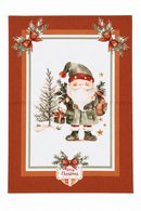 Strofinaccio con Mestolo in Scatola Regalo gnomo rosso magic noel