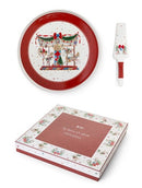 Assortimento piatto e pala dolce in porcellana con scatola – La giostra di Amelie